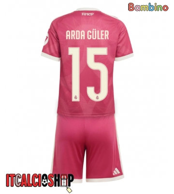Real Madrid Arda Guler #15 Terza Maglia Bambino 2026-27 Manica Corta (+ Pantaloni corti)
